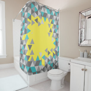 Geometric minimalistic pattern COLOR OF THE YEAR T Shower Curtain