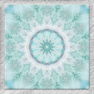 Geometric Mint Aqua Sea Star Bathroom Tile