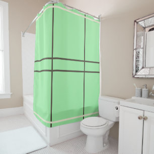 Geometric Mint Chocolate Chip Ice Cream Flavours Shower Curtain