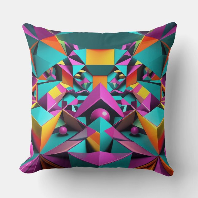 Geometric Mirror Cushion (Front)