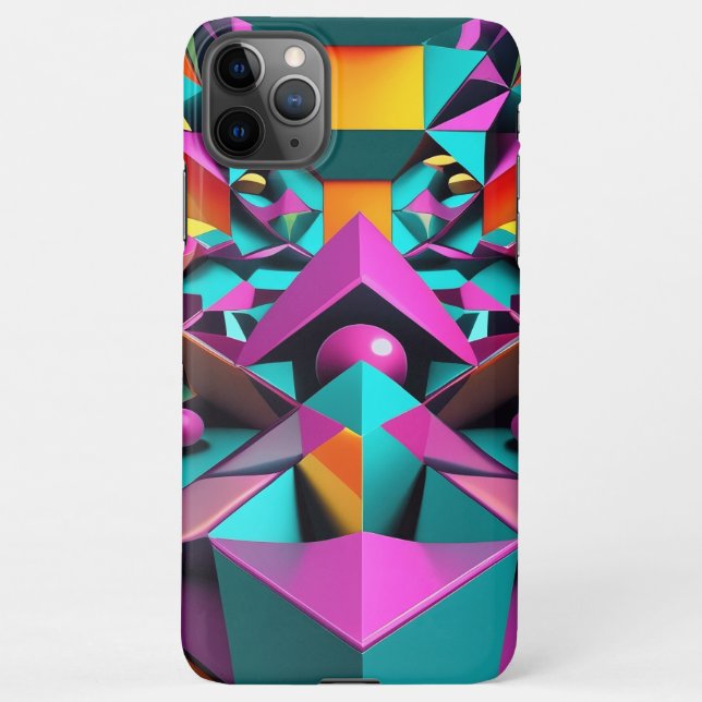 Geometric Mirror iPhone Case (Back)