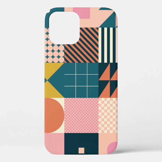 Geometric Modern Abstract: Colourful Design Case-Mate iPhone Case (Back)