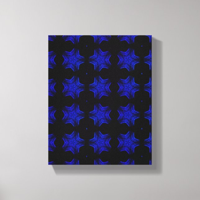 Geometric Modern Art, Blue Star, Gift Home Decor (Front)