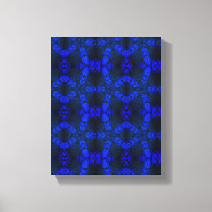 Geometric Modern Art, Gift Blue Black Art, Decor