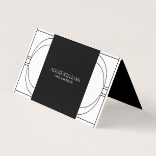 Geometric Modern Minimalist Elegant Professional Business Card