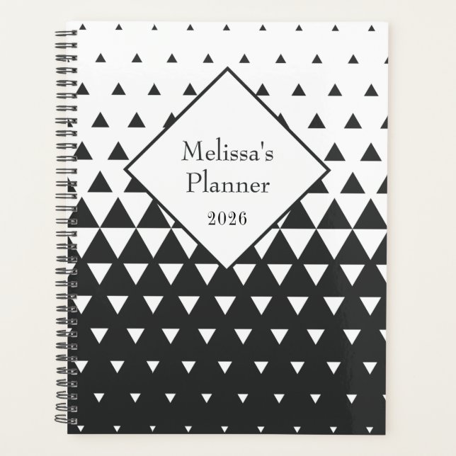 Geometric Modern Personalized 2026 Planner (Front)