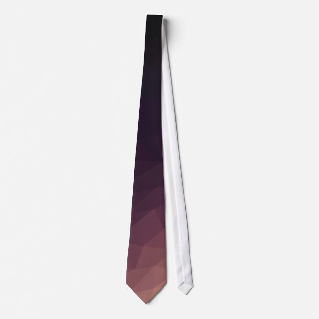 Geometric modern pink/violet/black men tie (Front)