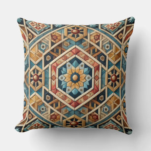 Geometric Mosaic Art Cushion