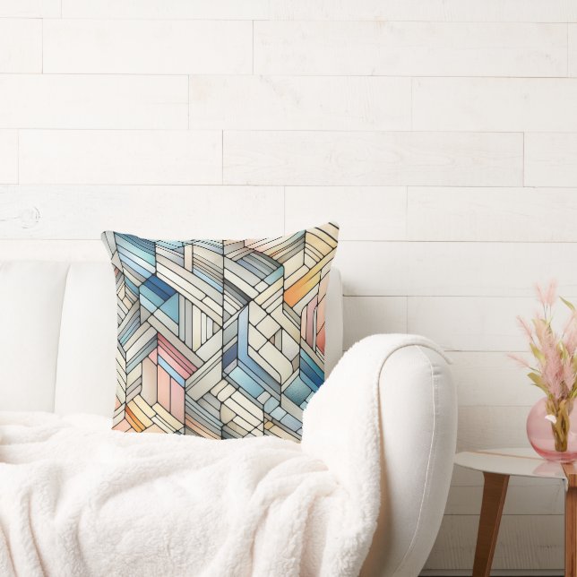 Geometric Mosaic Cushion (Couch)