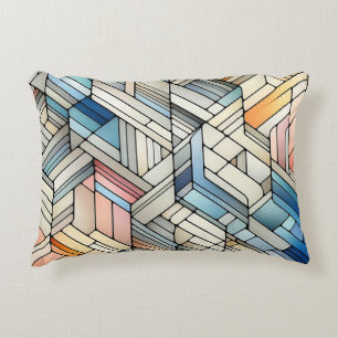 Geometric Mosaic Decorative Cushion