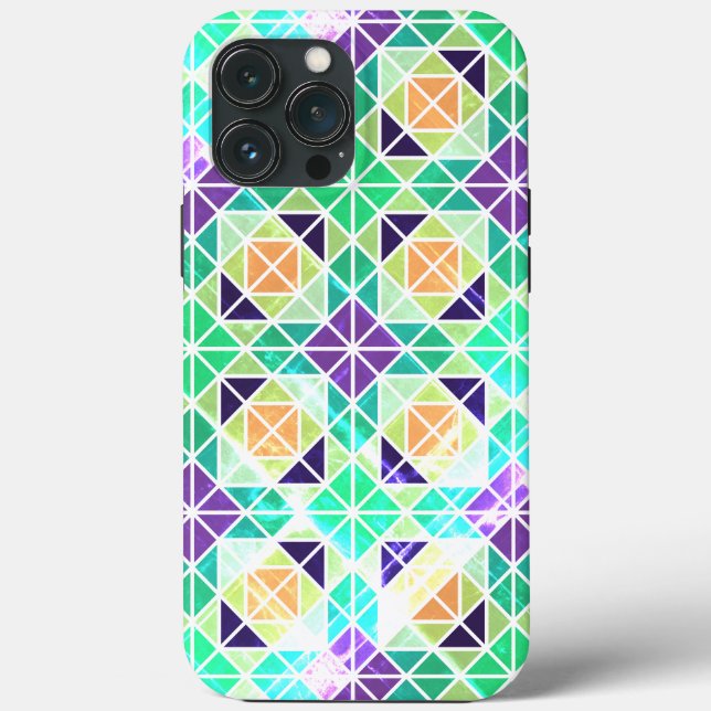 Geometric Mosaic Design Case-Mate iPhone Case (Back)