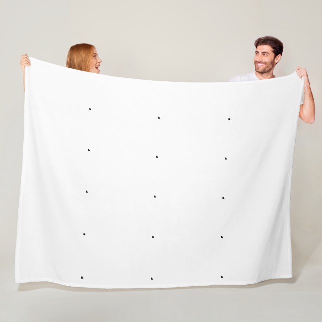 Geometric mosaic fleece blanket (In Situ)