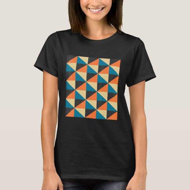 geometric mosaic pattern poster set modern geometr T-Shirt (Front)