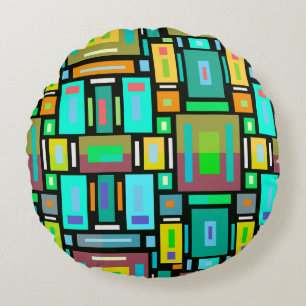 Geometric Mosaic Pillow Block Shape