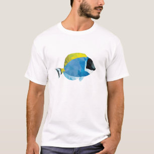 Geometric Mosaic Powder Blue Tang T-Shirt