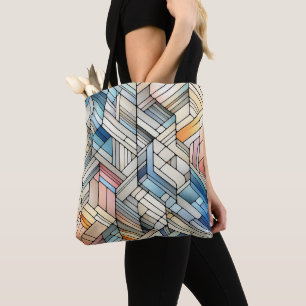 Geometric Mosaic Tote Bag