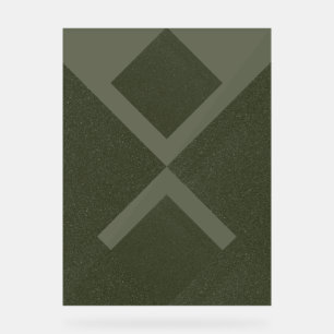 Geometric Moss Acrylic Event Sign