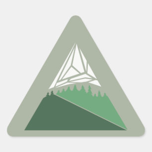 Geometric Mountain Art Sticker