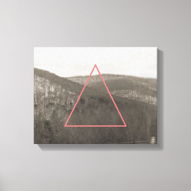 Geometric Mountain Range Canvas Print (Front)