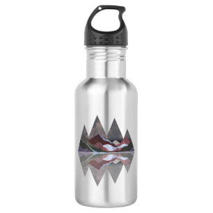 Geometric Mountain Scene 532 Ml Water Bottle