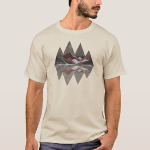 Geometric Mountain Scene T-Shirt