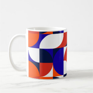 Geometric mural background. Modern and vibrant com Coffee Mug