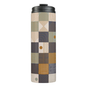 Geometric mural background. Modern style vintage i Thermal Tumbler