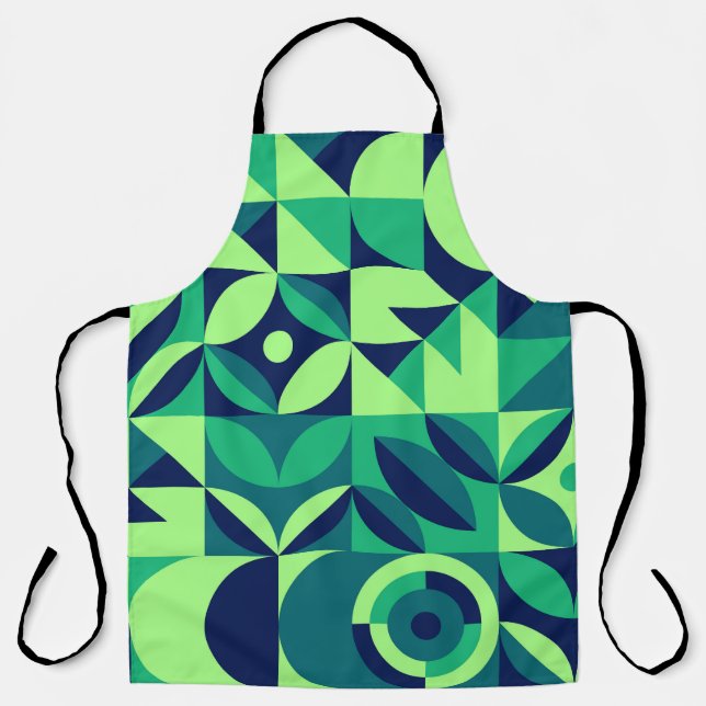 Geometric mural: modern vintage design. apron (Front)