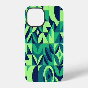 Geometric mural: modern vintage design. iPhone 12 case