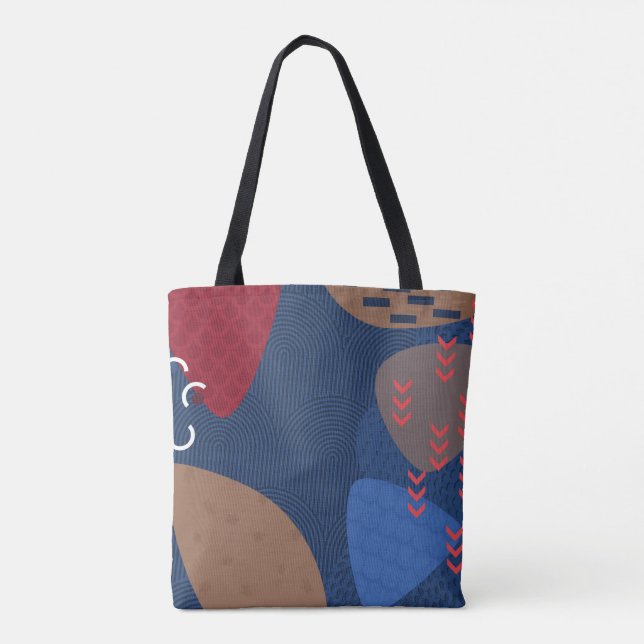 Geometric Night Tote Bag (Back)