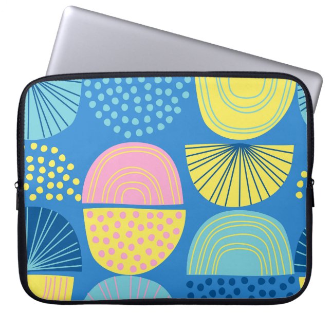 Geometric Nordic: Modern Abstract Background. Laptop Sleeve (Front)