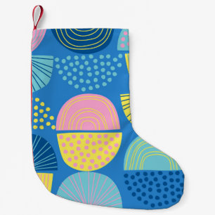 Geometric Nordic: Modern Abstract Background. Small Christmas Stocking