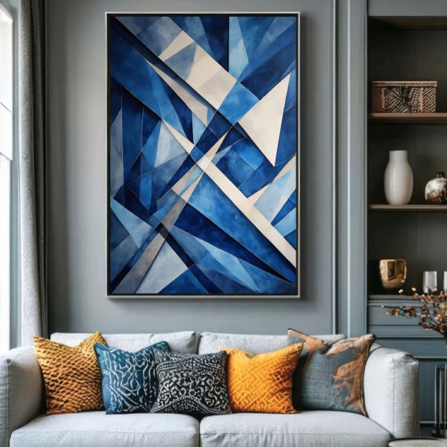 Geometric Ocean  Canvas Print (Creator Uploaded)