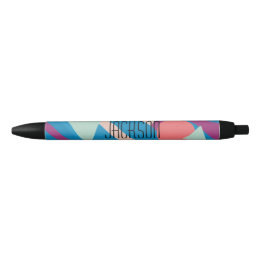 Geometric oil shapes vintage palette black ink pen
