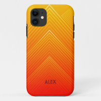 Geometric ombre orange and yellow