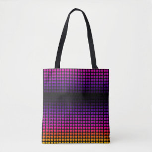 Geometric Ombre Sunset Pattern Tote Bag