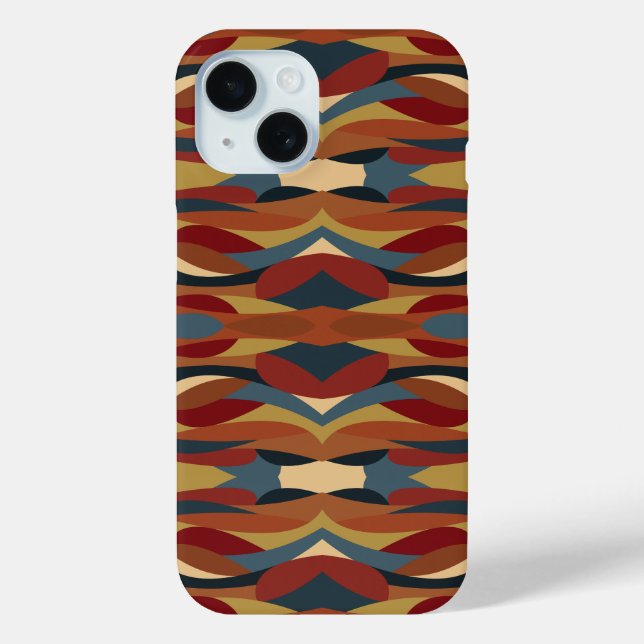 Geometric Opaque Stained Glass Style Abstract  Case-Mate iPhone Case (Back)