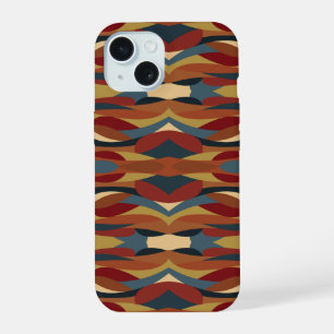 Geometric Opaque Stained Glass Style Abstract  iPhone 15 Case