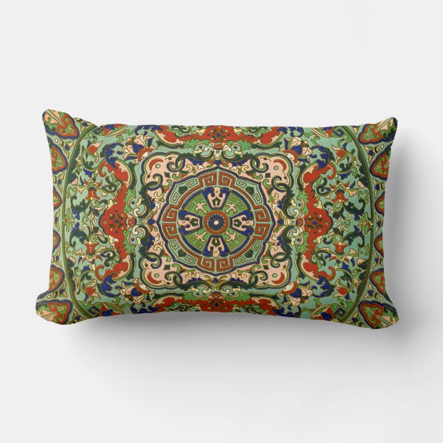 Geometric Oriental Design Cushions (Front)