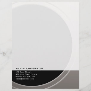 Geometric Original Customisable any Text and Colou Personalized Letterhead