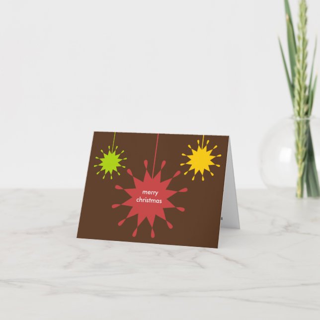 Geometric ornament Christmas holiday business logo (Front)