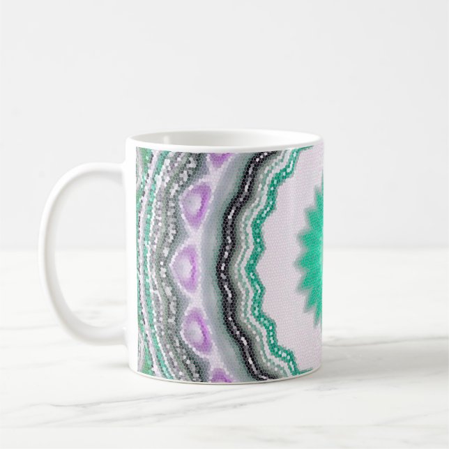 geometric ornament. Decorative mosaic texture. abs Coffee Mug (Left)