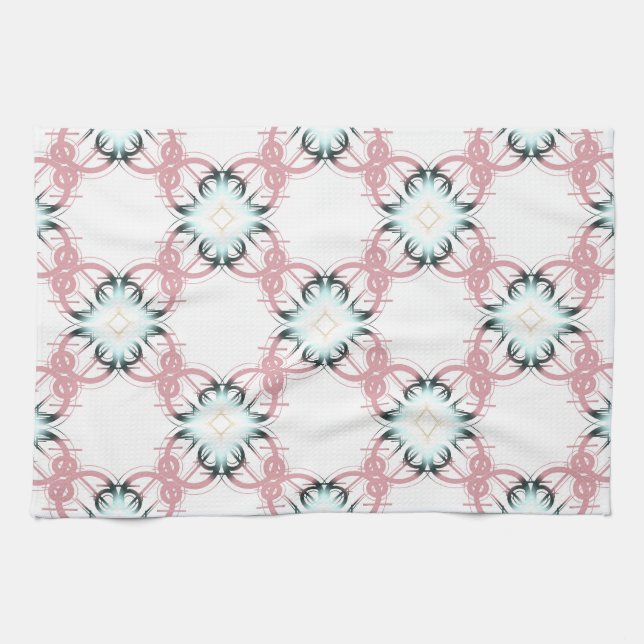 Geometric ornament. tea towel (Horizontal)