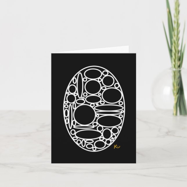 Geometric Oval Note Cards (Front)