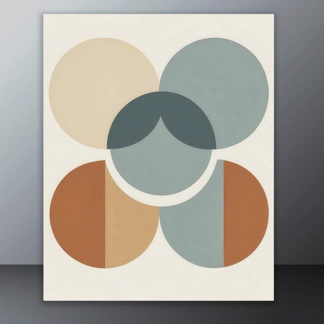 Geometric Overlapping Circles Modern Wall Art (Creator Uploaded)
