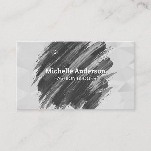 Geometric Paint Brushed Business Card