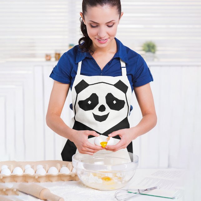 Geometric Panda Apron (Creator Uploaded)