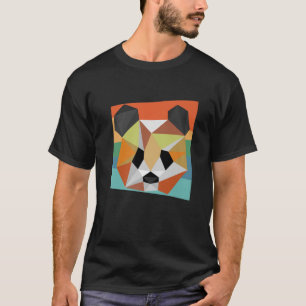 Geometric Panda Lover Geometrical Panda Designs T-Shirt
