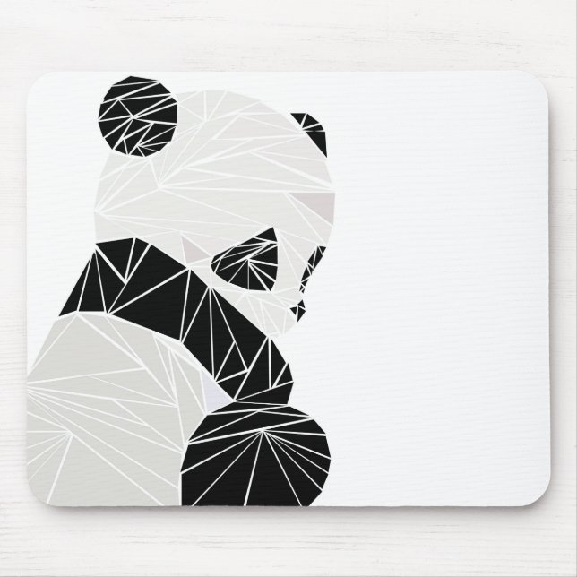 Geometric panda mouse mat (Front)