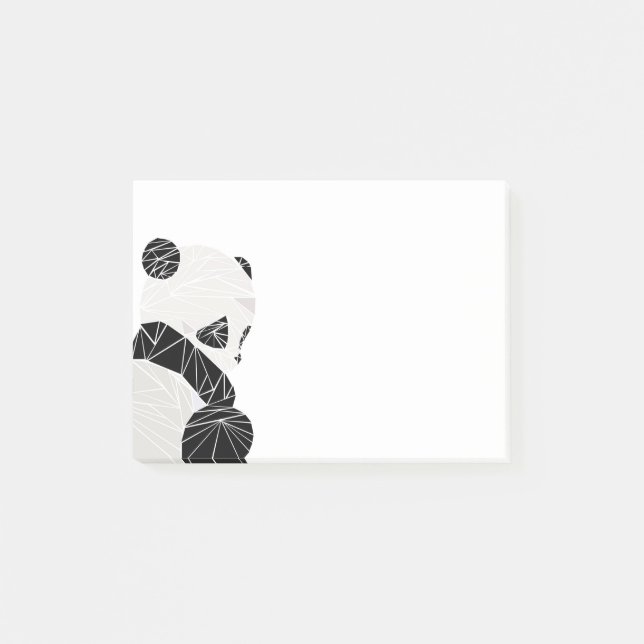 Geometric panda post-it notes (Front)